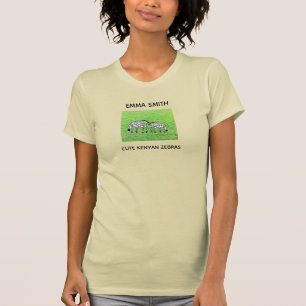 Happy and Cute Kenyan Zebras T-shirt