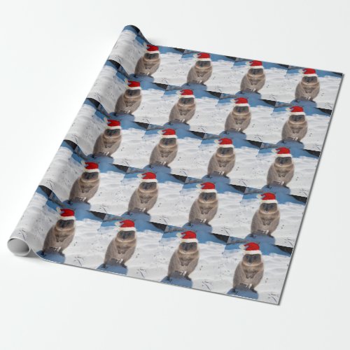 Happy and Cute Quokka on the Beach Christmas Wrapping Paper