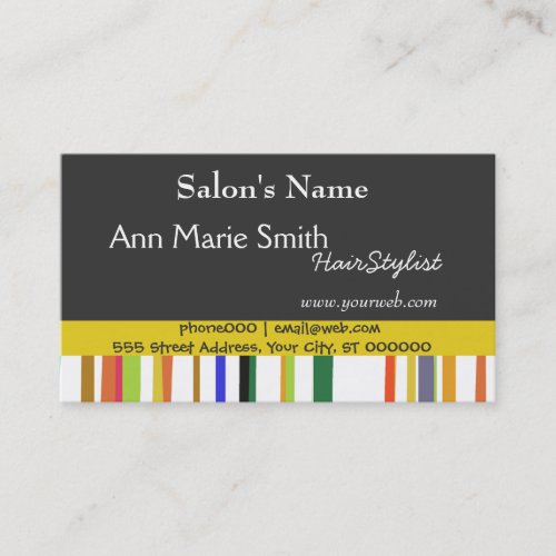 Salon  Barber Appointment Business Cards