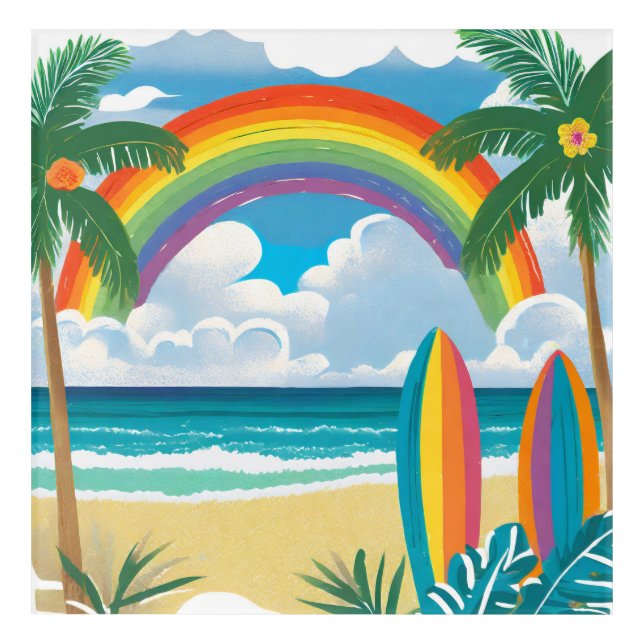 Happy and Fun beach art (Front)