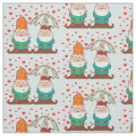 Happy and Grumpy Gnomes Fabric