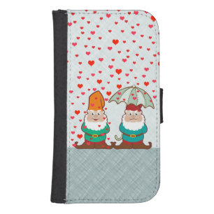 Happy and Grumpy Gnomes Phone Wallet