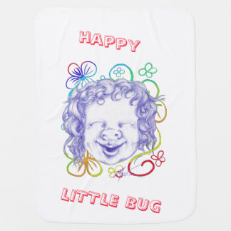 Happy and laughing with joy baby blanket