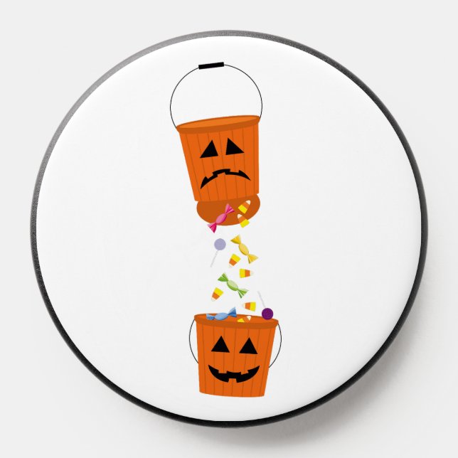 Happy and Sad Halloween Buckets PopSocket (Popsocket)