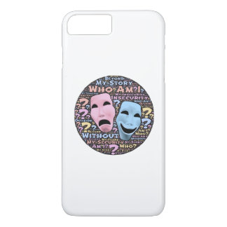 Happy and sad masks cartoon iPhone 8 plus/7 plus case