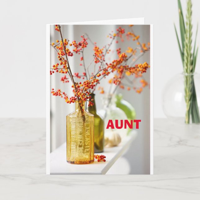 HAPPY AND SPECIAL BIRTHDAY WISHES "AUNT" CARD (Front)
