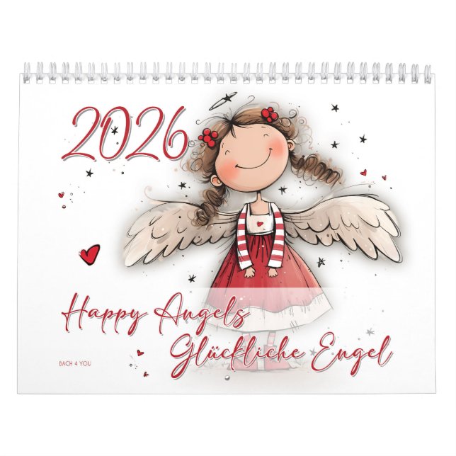 Happy Angels – Glückliche Engel 2026  Calendar (Cover)