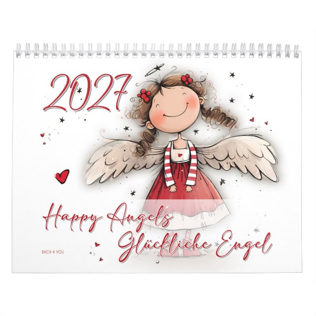 Happy Angels – Glückliche Engel 2027 Calendar (Cover)