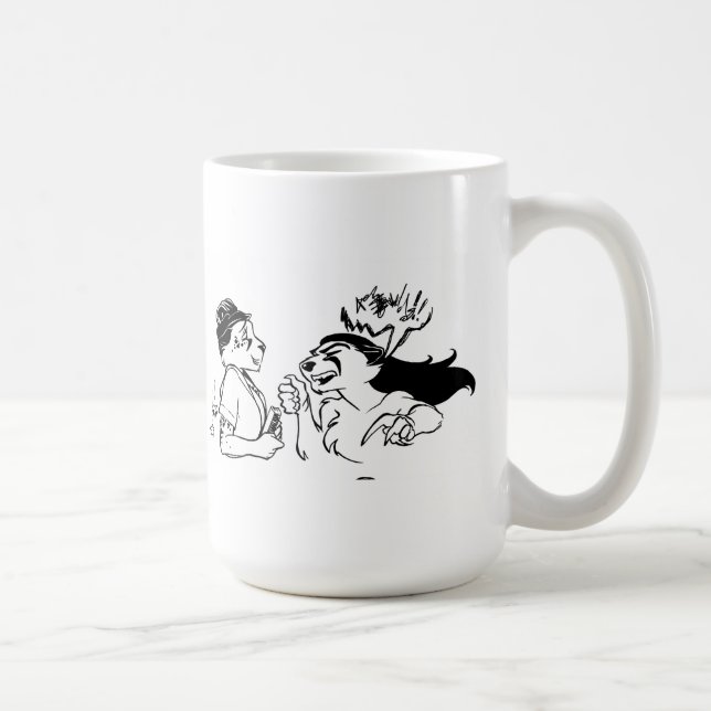 Happy/Angry Customer Mug (Right)