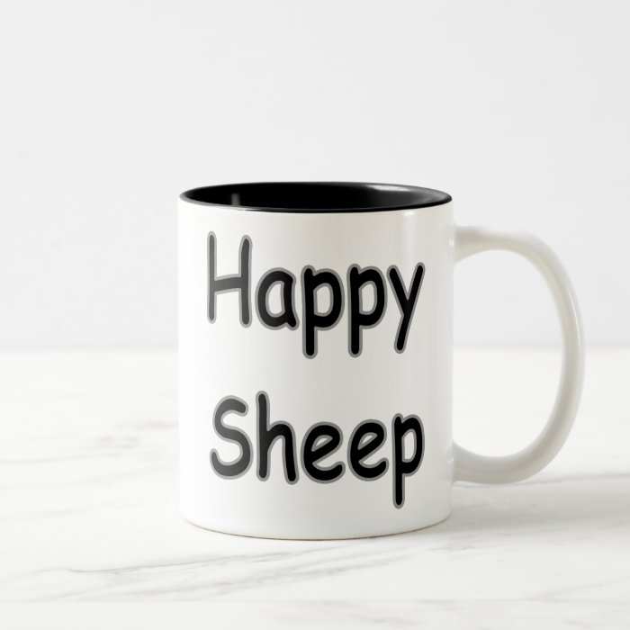 Happy Animal   Blackie Black Sheep Mugs