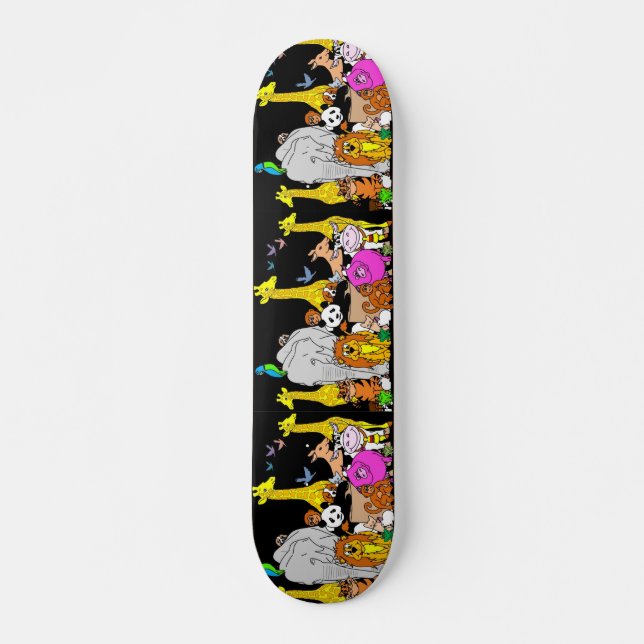 Happy Animals Skateboard Deck (Front)