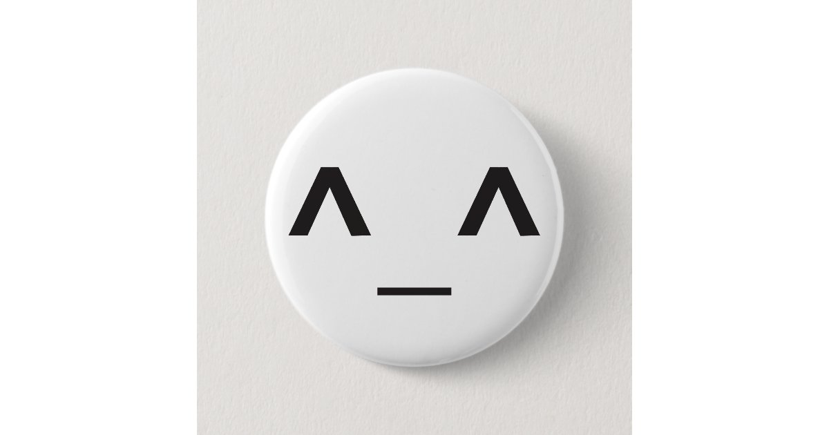 Happy Anime Face Pinback Button | Zazzle