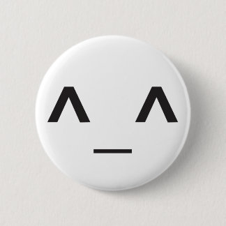 Happy Anime Face Pinback Button