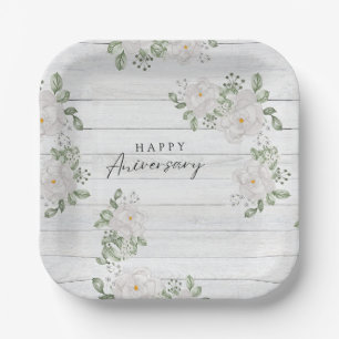 HAPPY ANIVERSARY PAPER PLATES