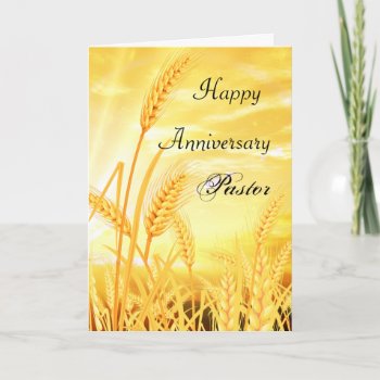 Happy Anniersary Pastor Card by WImages at Zazzle