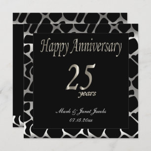 Happy Anniversary 25 Years Invitation
