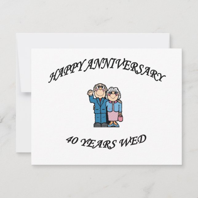 HAPPY ANNIVERSARY 40 copy Card (Front)