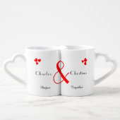 Happy Anniversary 50 years Married Personalized Coffee Mug Set (Front Nesting)