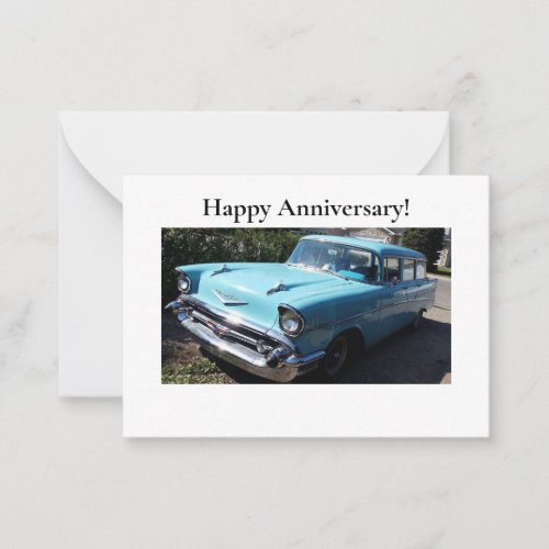 Happy Anniversary 57 Chevy Card