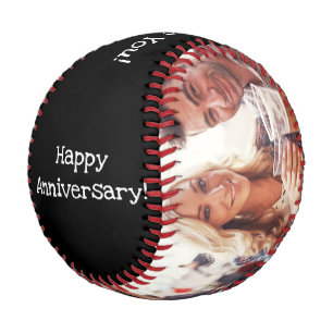 Happy Anniversary Best Husband Ever Photo Black Baseball