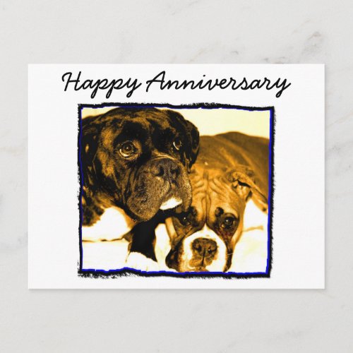 Happy Anniversary Boxer Greeting Card