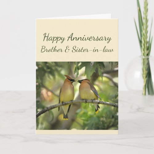 Happy Anniversary Brother  Sister_in_law Couple C Card