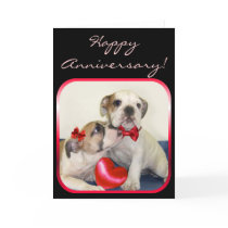 Happy Anniversary Bulldogs greeting card