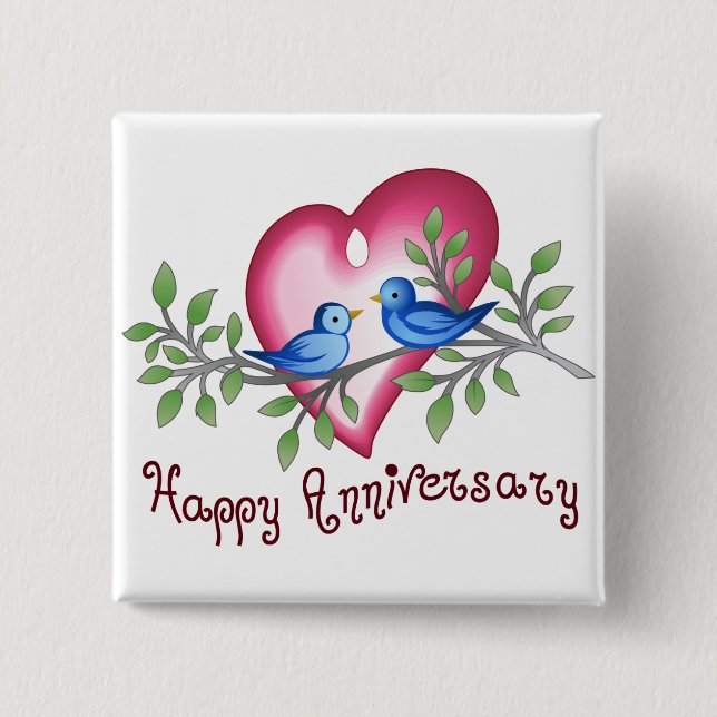 Happy Anniversary Button (Front)