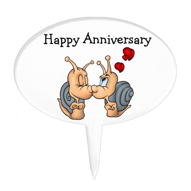 Happy Anniversary Cake Pick (Front)