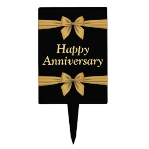 Happy Anniversary cake topper