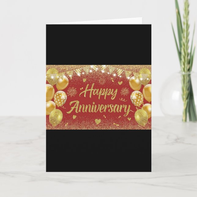 Happy Anniversary Card, Anniversary Card, Happy an Holiday Card (Front)