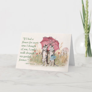 Happy Anniversary Card - Cats in Love