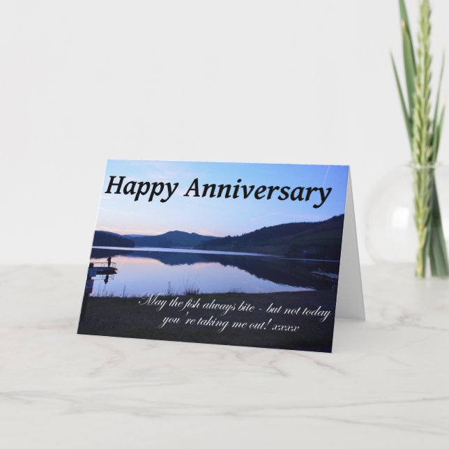 Happy Anniversary Card For Fishermen! (Front)