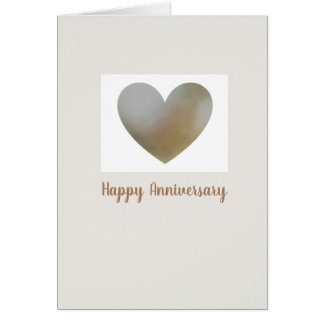 Happy Anniversary card with heart shaped pearl