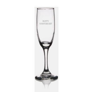 Happy Anniversary Champagne Flute