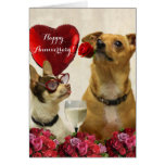 Happy Anniversary chihuahua dogs card