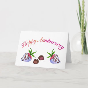 Chocolate Covered Strawberries Cards | Zazzle