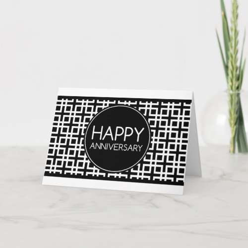 Happy Anniversary cinderStripe Card