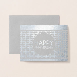 Happy Anniversary CinderStripe Foil Card