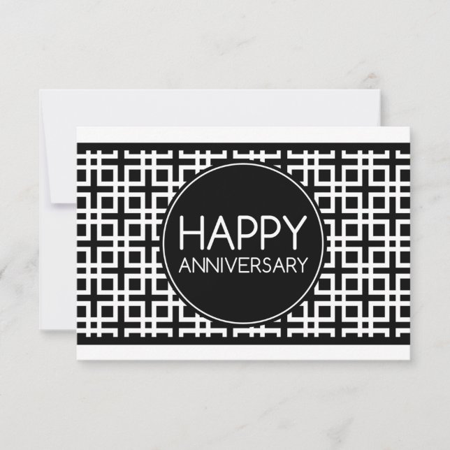 Happy Anniversary (cinderStripe) Invitation (Front)