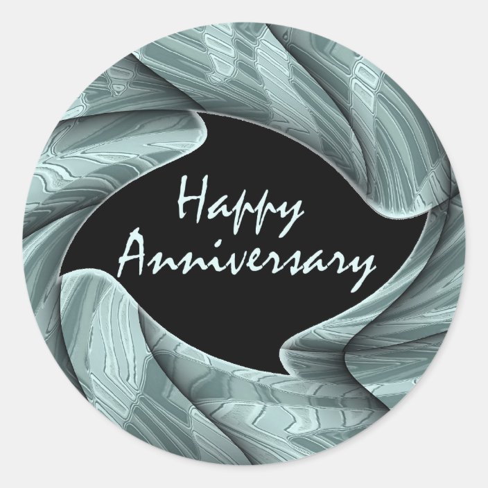 Happy Anniversary Classic Round Sticker