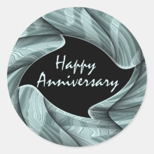 Happy Anniversary Classic Round Sticker