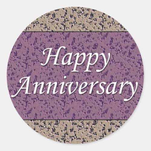 Happy Anniversary Classic Round Sticker