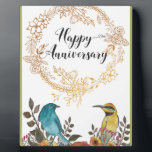 Happy Anniversary congratulations husband marriage Plaque<br><div class="desc">Happy Anniversary congratulations - prints on various materials. A great gift idea to brighten up your home. Also buy this artwork on phone cases, apparel, mugs, pillows and more. Poster and Art Print on clothing and for your wall – various backgrounds – great print for you personally and for home...</div>