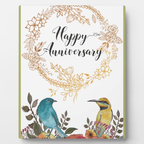 Happy Anniversary congratulations husband marriage Plaque