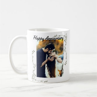 "Happy Anniversary" Couple photo cute Coffee Mug