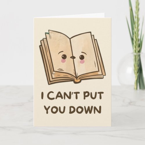 Happy Anniversary Cute Funny Simple Book Card