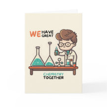 Happy Anniversary Cute Funny Simple Chemistry Card