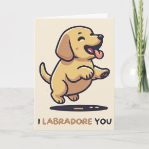 Happy Anniversary Cute Funny Simple Dog Card