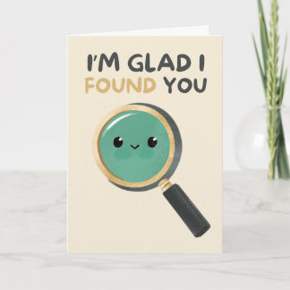 Happy Anniversary Cute Funny Simple Glass Card